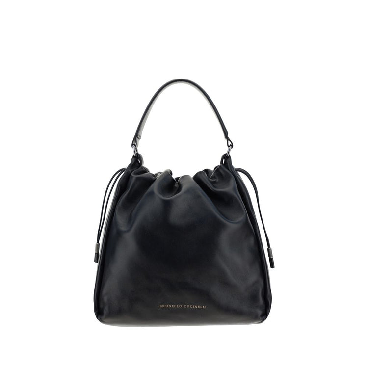 Black Calf Leather Bos Taurus Shoulder Bag