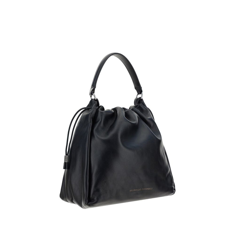 Black Calf Leather Bos Taurus Shoulder Bag
