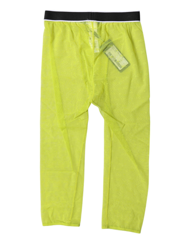 Green DG Logo Nylon Cropped Tights Underwear