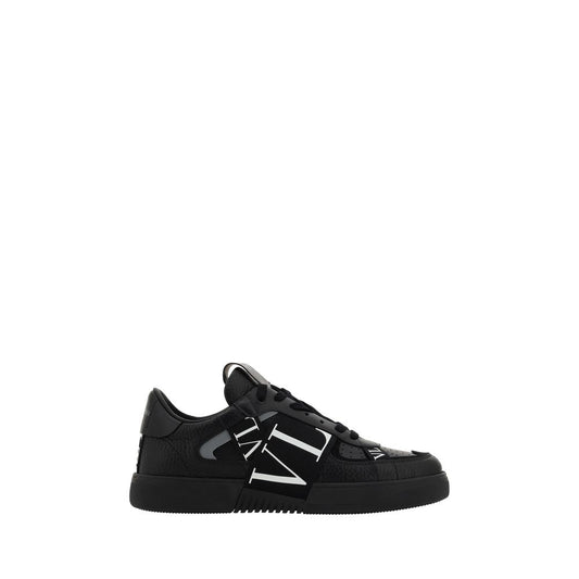 Black Leather VL7N Sneakers
