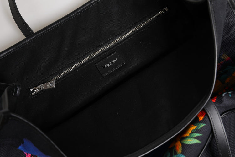 Multicolor Graphic Printed Top Handle Shopping Tote Bag