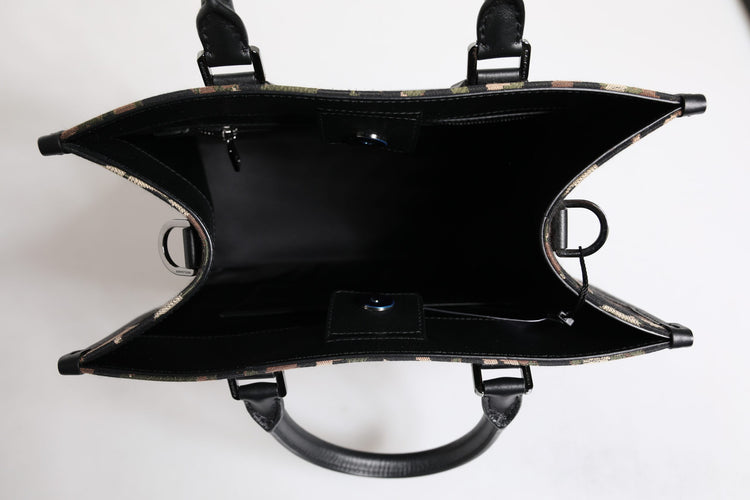 Multicolor Leopard Shopping Tote Shoulder Bag