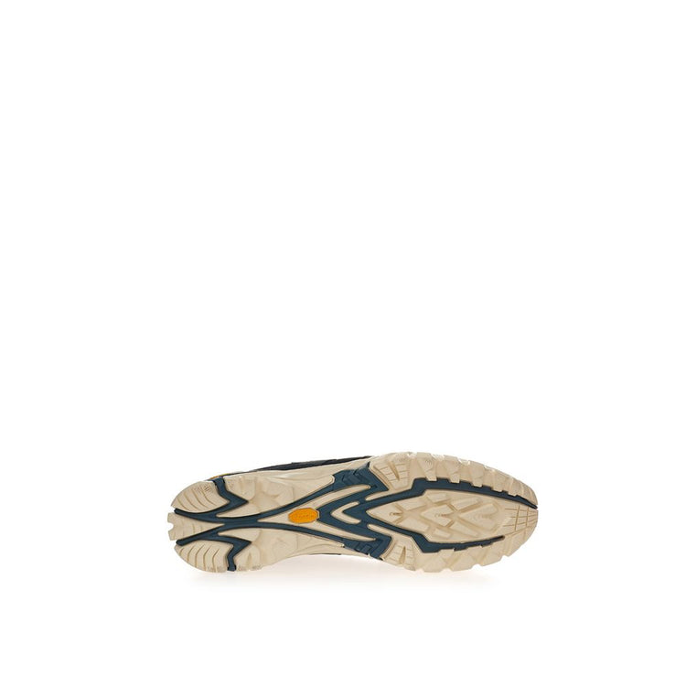 Black Suede Leather Athletic Sneakers