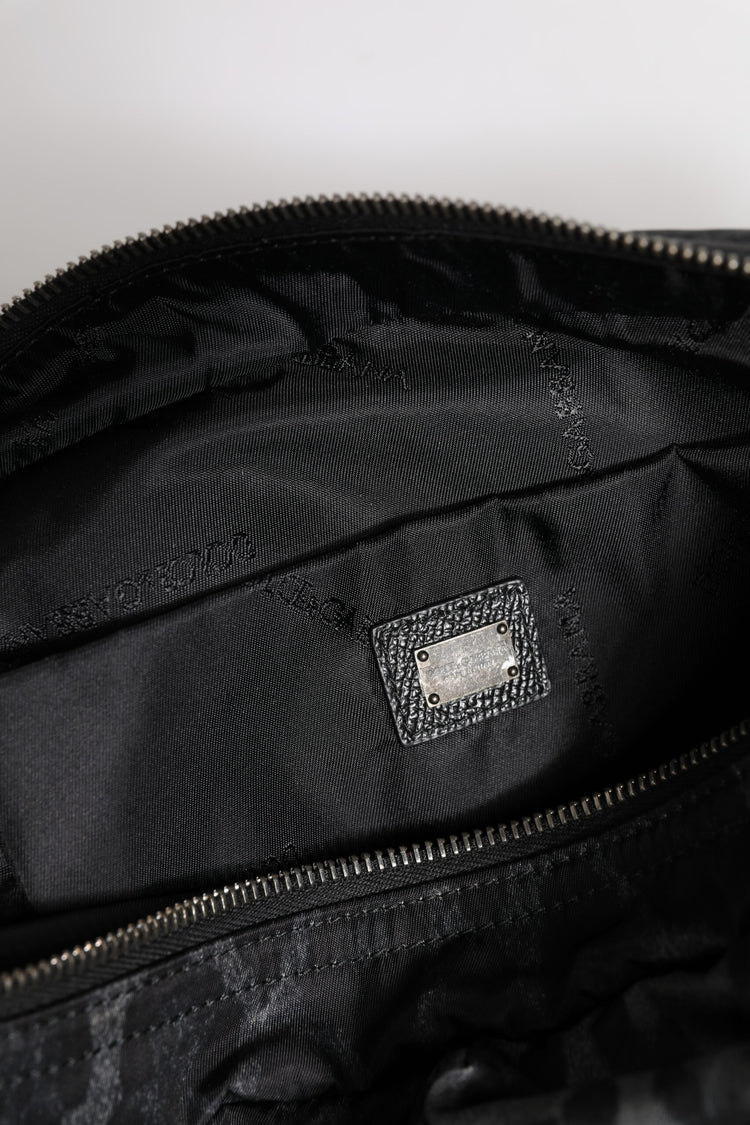 Black Gray Leopard DG Logo Belt Waist Fanny Pack Bag