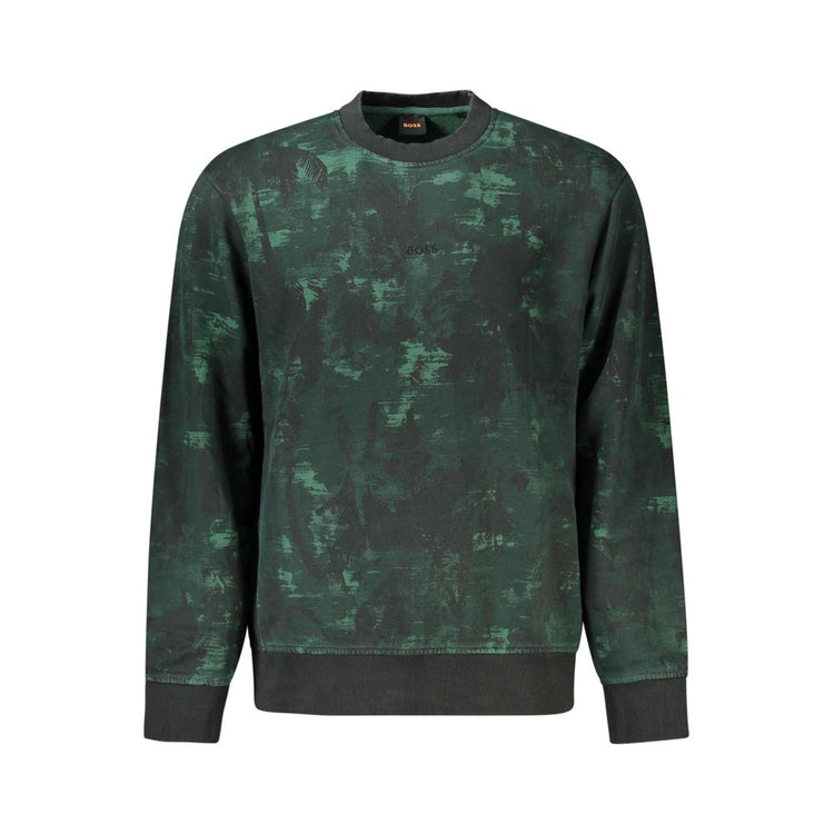 Green Cotton Men's Sweatshirt