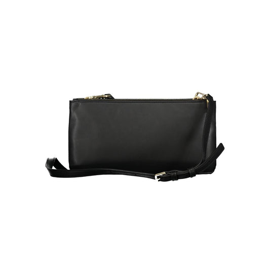 Black Polyester Women Shoulder Bag
