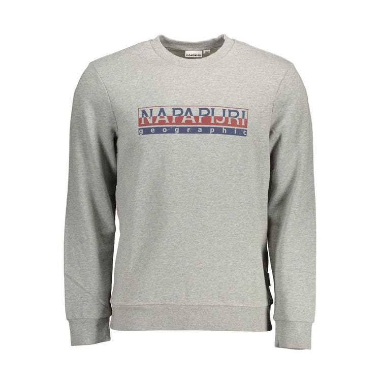 Grigio Cotton Men Sweatshirt