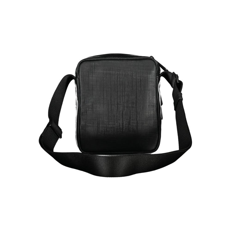 Black Polyester Men Shoulder Bag