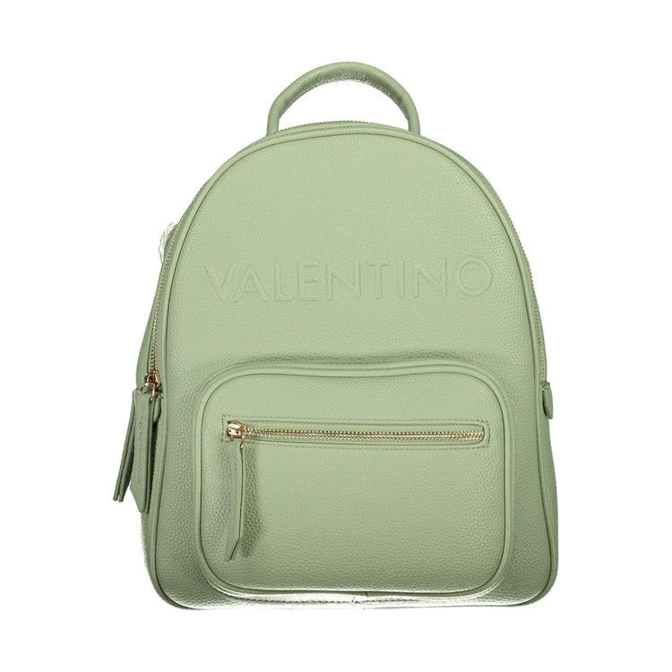 Verde Poliuretano Women Backpack