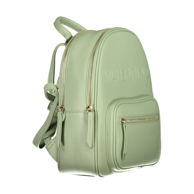 Verde Poliuretano Women Backpack