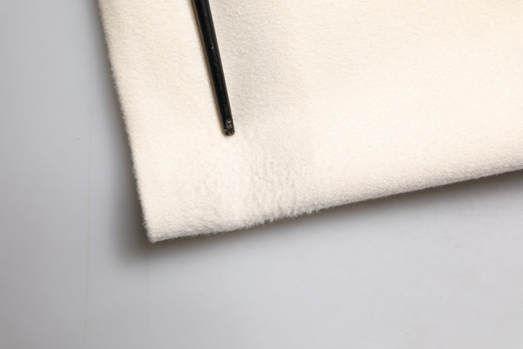 Beige Cashmere Double Breasted Coat Blazer