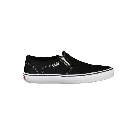 Black Polyester Men Sneaker