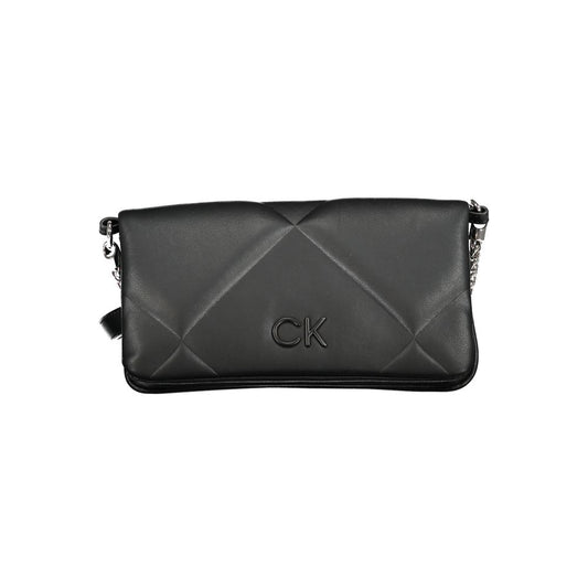 Black Polyester Women Handbag