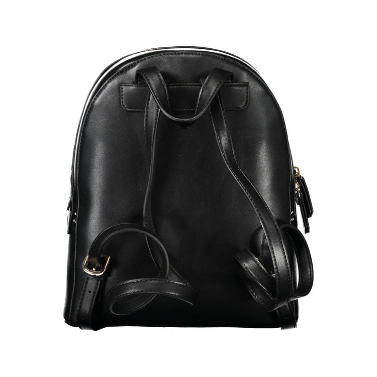 Nero Poliuretano Women Backpack