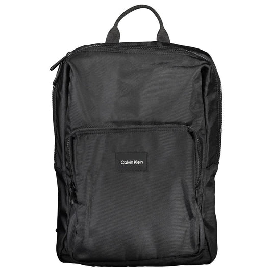 Nero Polyester Men Backpack