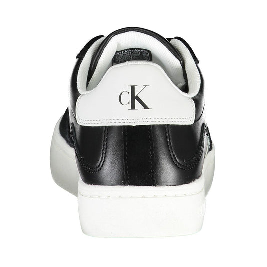 Black Leather Women's Sneaker