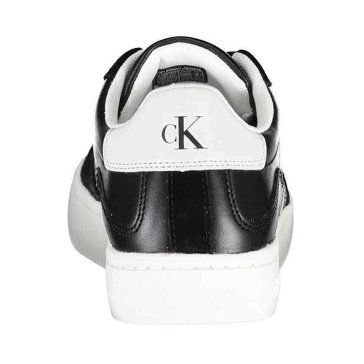 Black Leather Women's Sneaker