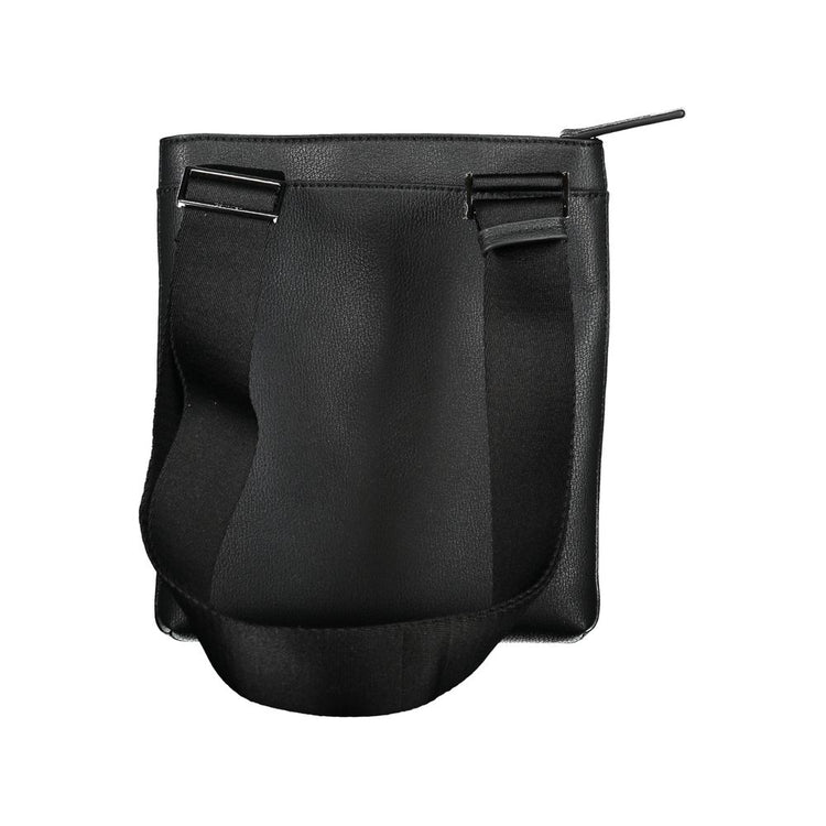 Black Polyester Men's Shoulder Bag