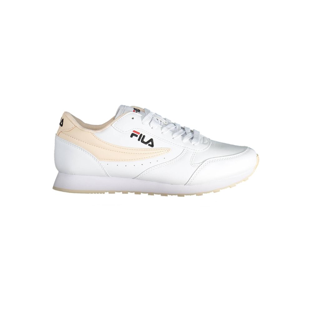 White Synthetic Women Sneaker