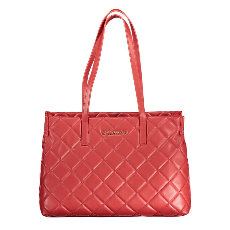 Rosso Polyurethane Women Handbag