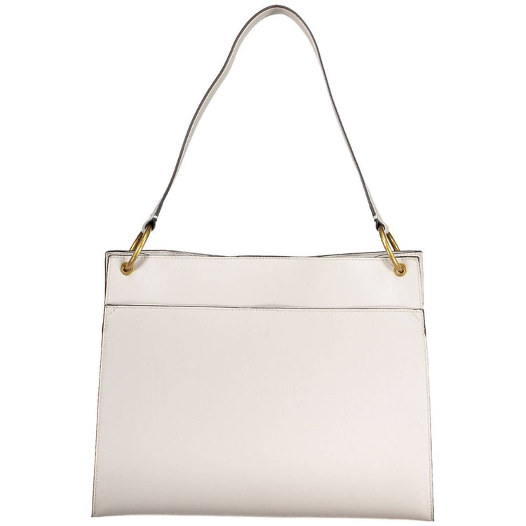 Gray Polyethylene Women Handbag