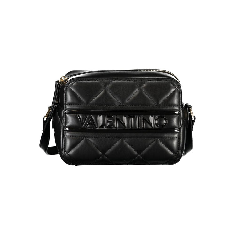 Black Polyurethane Women Shoulder Bag