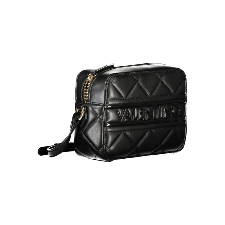 Black Polyurethane Women Shoulder Bag