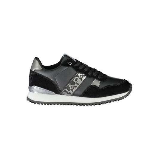Black Polyester Women Sneaker