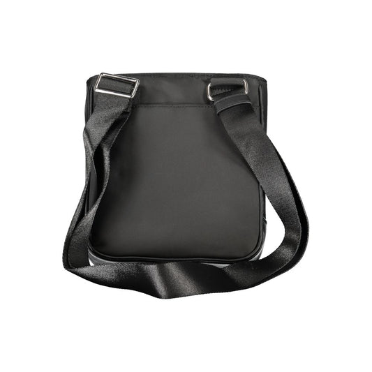 Black Polyester Men Shoulder Bag