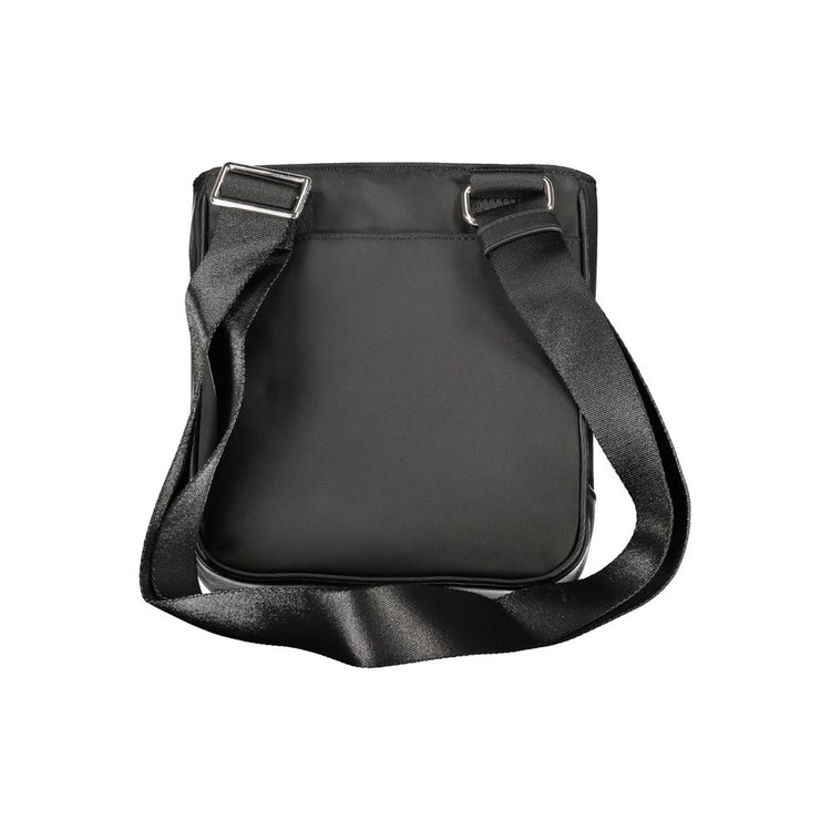 Black Polyester Men Shoulder Bag