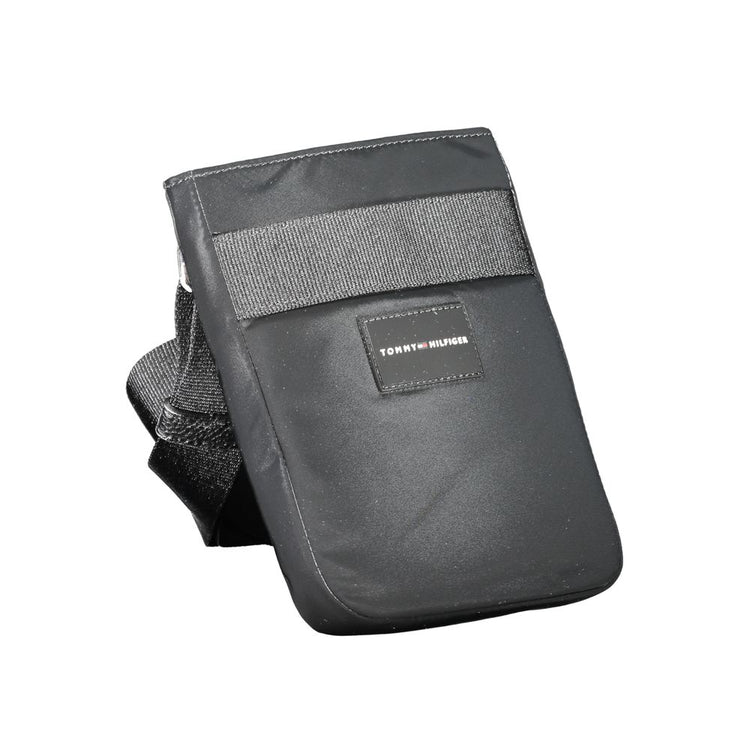 Black Polyester Men's Shoulder Bag