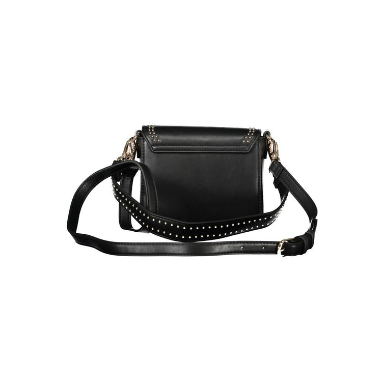 Nero Polyurethane Women Handbag