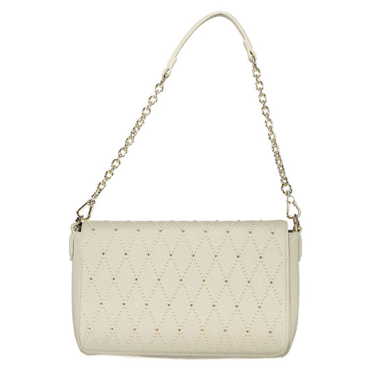 White Polyurethane Women's Shoulder Bag
