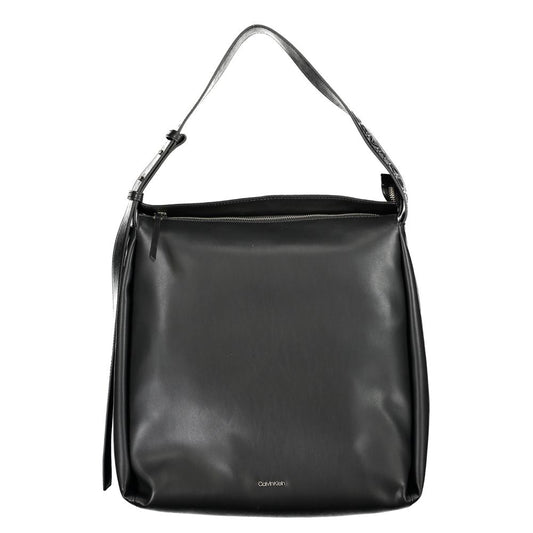 Black Polyester Woman Bag