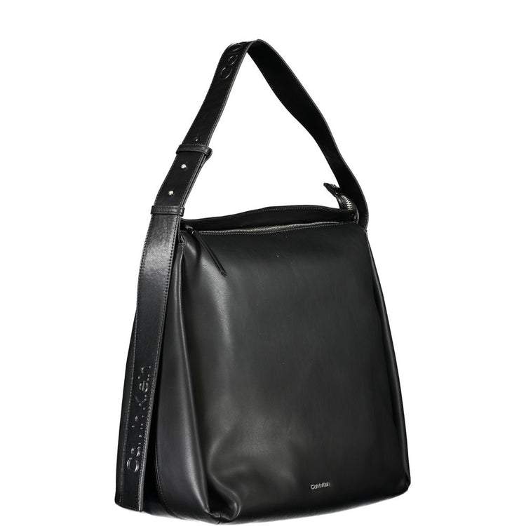 Black Polyester Woman Bag