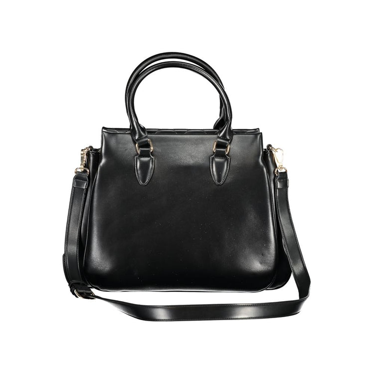 Nero Polyurethane Women Handbag