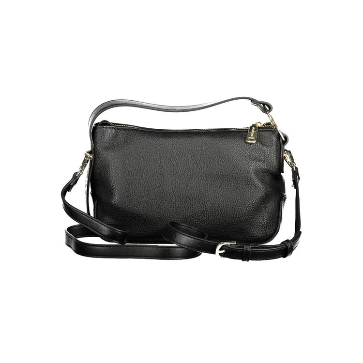 Black Polyethylene Women Handbag