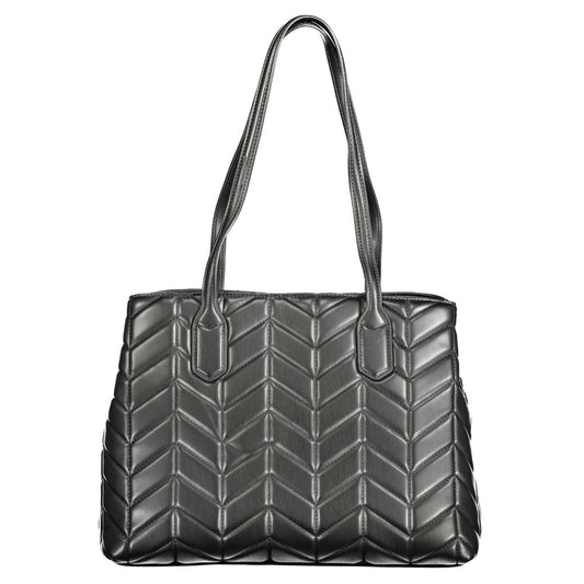 Black Polyurethane Women's Handbag