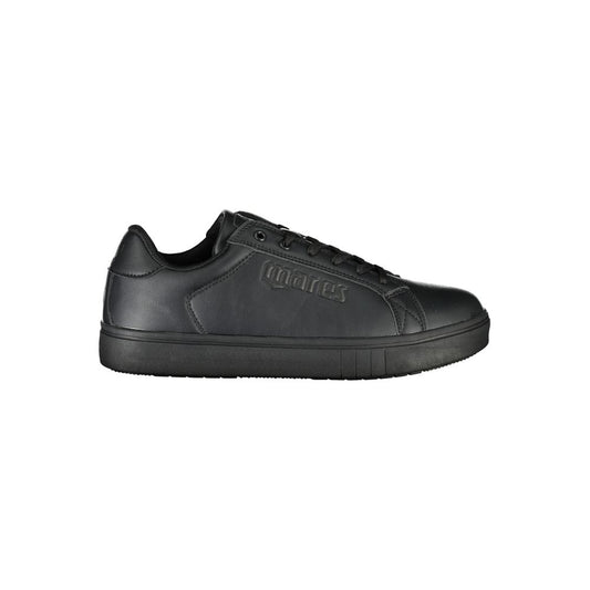 Black Polyurethane Men Sneaker