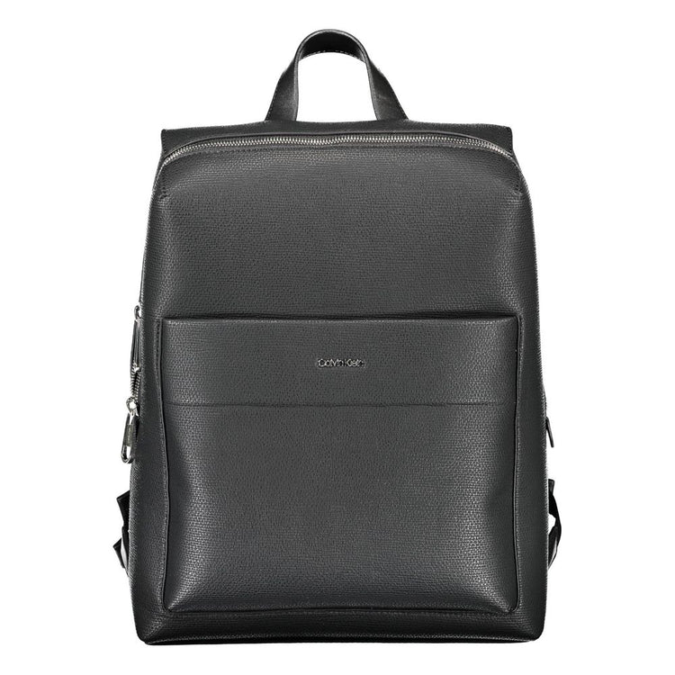 Nero Polyester Men Backpack