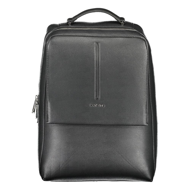 Nero Polyester Men Backpack