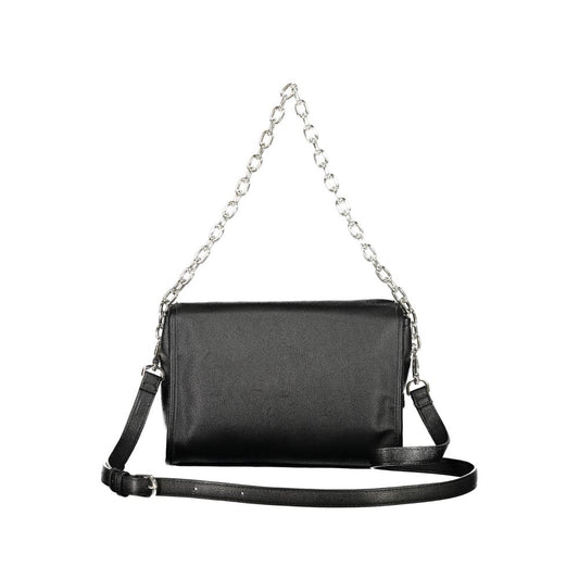Black Polyurethane Women's Handbag