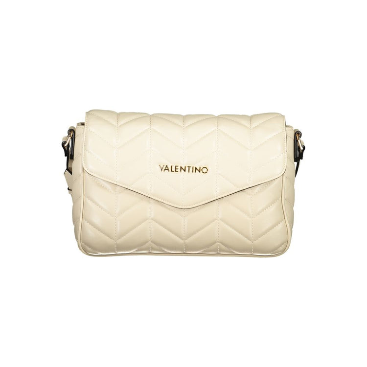 Beige Polyurethane Women Shoulder Bag