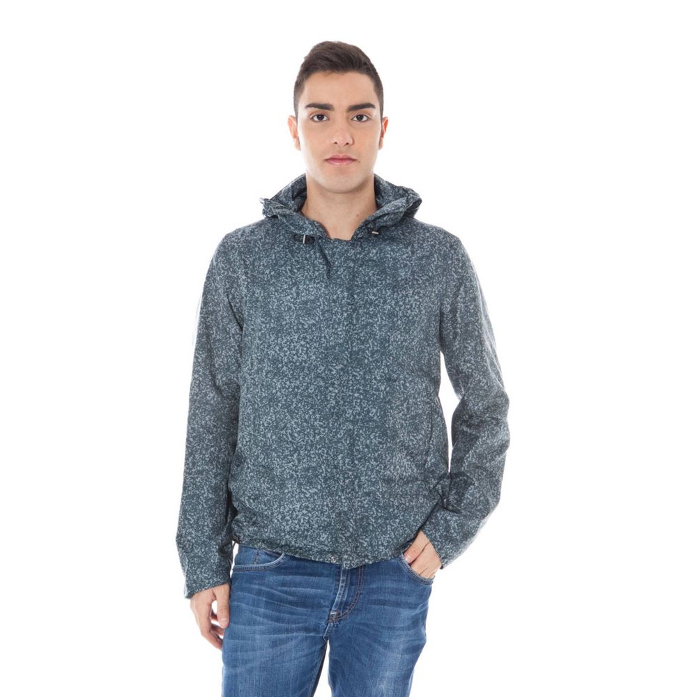 Grigio Polyamide Men's Jacket