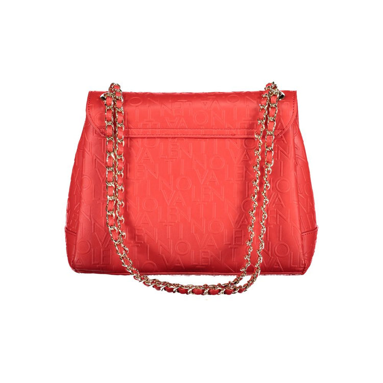 Rosso Polyurethane Women Handbag