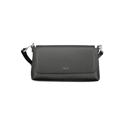 Black Polyester Women's Shoulder Bag