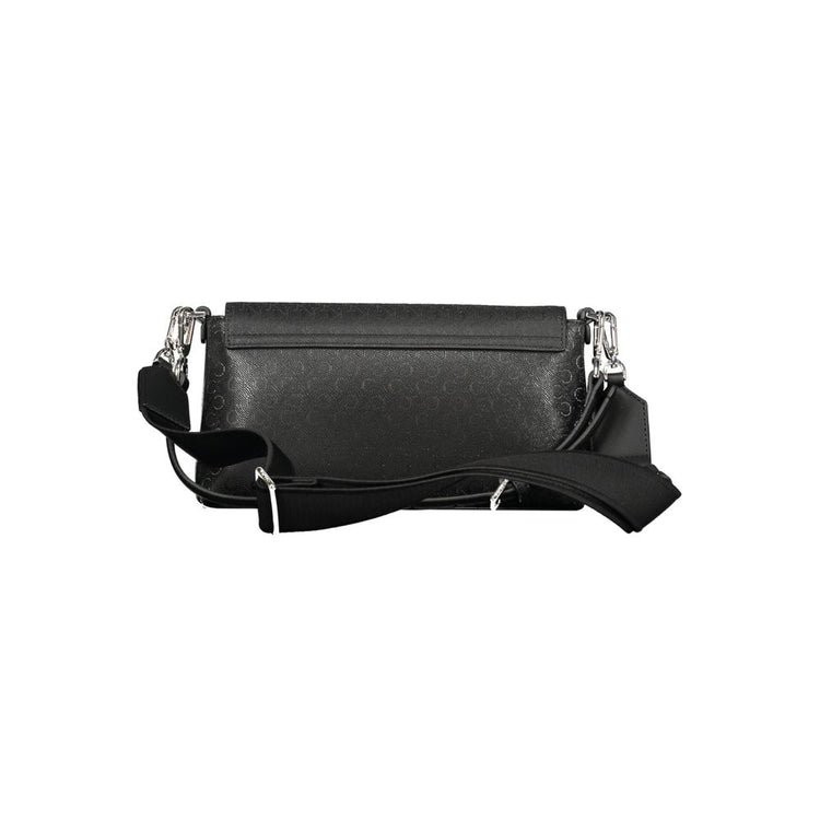 Black Polyester Women's Shoulder Bag