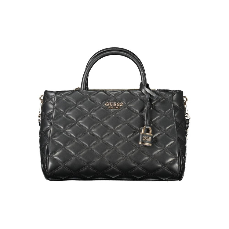 Nero Polyurethane Women Handbag