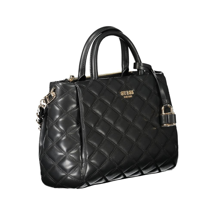 Nero Polyurethane Women Handbag