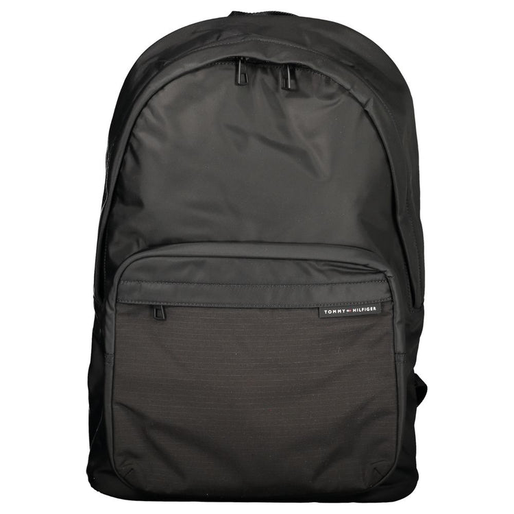 Nero Polyester Men Backpack